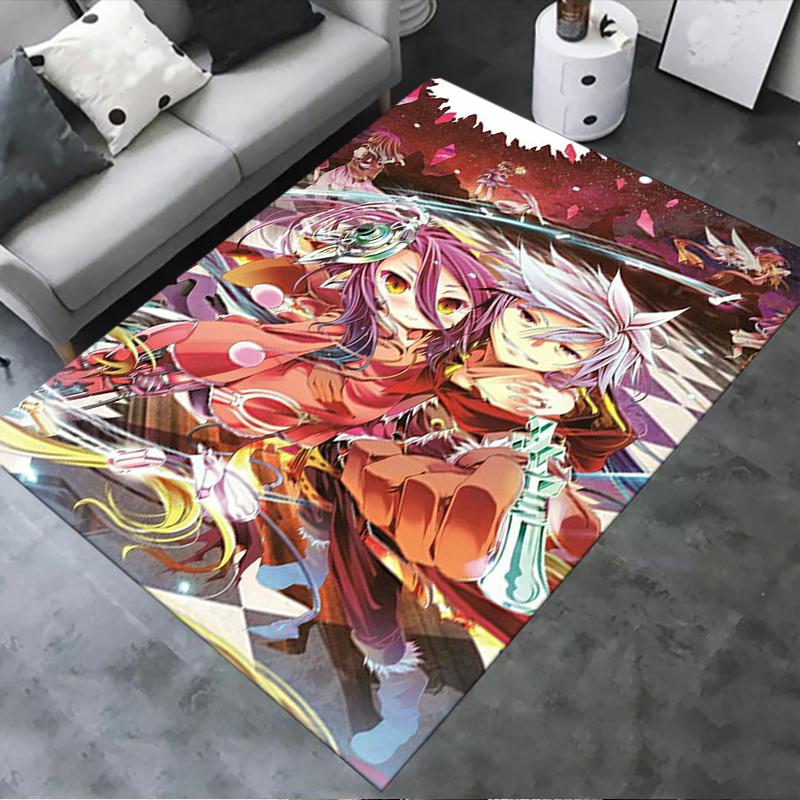 2026 NEW No Game No Life Carpet Rug for Living Room Bedroom Home Sofa Decoration,Kids play Non-slip Floor Mat