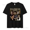 Damon Salvatore Ian Somerhalder Tv Show Tshirt For Women Summer Tops Tshirts Oneck Women Clothing Streetwear Female T Shirt