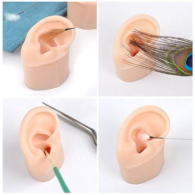 1/2 Pcs Silikon Ohr Modell Eindruck Unterziehen Training Ohr Picking Praxis