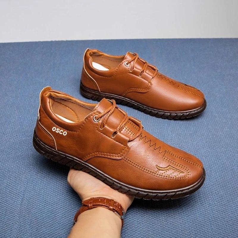 New In Soft Comfortable Moccasin Male Casual Shoe Summer Sale Social Adults Elegant On High Quality Fashion Men's Leather Shoes