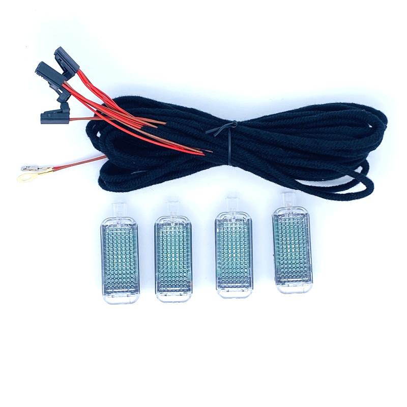 Car interior Foot Space lamp LED Footwell Light Cable For Passat B6 B7 Golf 5 MK5 6 MK6 SEAT Toledo Leon A3 A4 A5 A6 A8 Q3 Q5 Q7