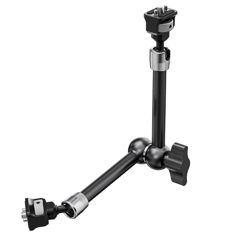 

7inch/11inch Joint Arm 360 Degree Ball Head Positioning Pin Monitor Mount 1/4inch Screw for DSLR Action Camera