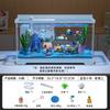 2026 Desktop-Aquarium mit LED All-in-One Landschaftssystem Kompakter Ökologischer Fischbehälter für Büro Kleine Kreative Goldfischschale