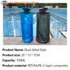 Foldable Water Bottles Flexible Reusable Travel Pouch Soft Flask Water Bag With Carabiner Clip