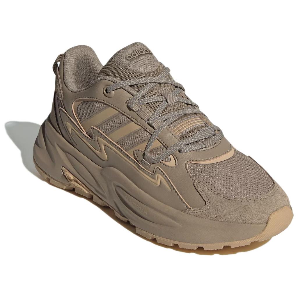 Adidas Ozwave Anti-Slip Wear-Resistant Low-Top Chunky Sneakers Unisex Umber Sneakers JQ5980