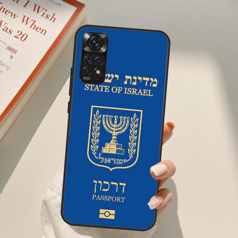 Israelische Mossad Passport Fall Für Xiaomi Redmi Hinweis 10 8 9 11 Pro 8T 9S 10S 11S Redmi 10C 9C 9A 9T K50 K40 Gaming