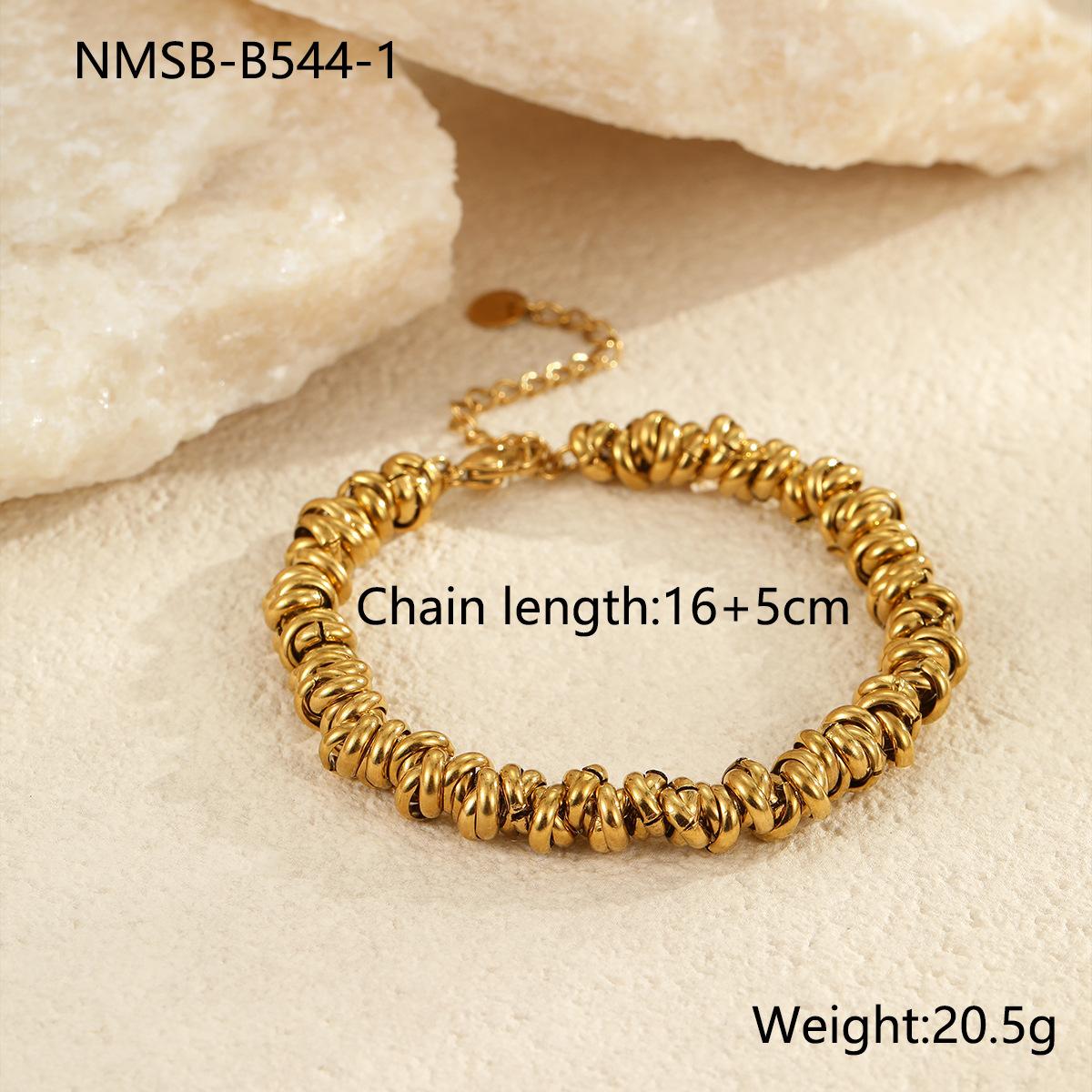 GEMCHIC Women s Chunky Chain Bracelet Stainless Steel Color Block Cuff Jewelry 18K