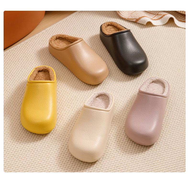 Birkenstock Women's Plush Waterproof Slippers - Autumn/Winter 2025 Indoor/Outdoor Warm Cotton Shoes