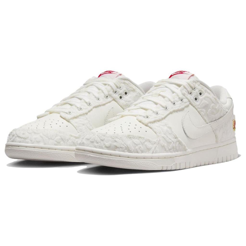 Nike Dunk Low Give Her Flowers Sneakers da Donna Crema Vela Rosso Università FZ3775-133