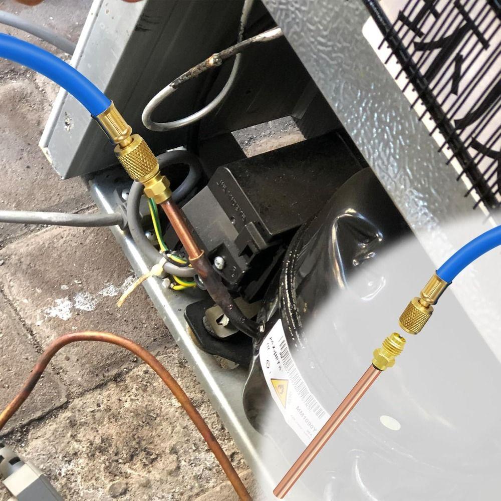 1/4'' Service Valve Thickness 0.6MM 63/120MM Access Valve Air Conditioner Refrigeration Access Valve