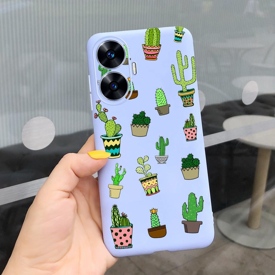 For Realme C55 Case 2023 New Fashion Cartoon Cover Soft Silicone Shockproof Phone Case For Realme C55 C 55 RealmeC55 Bags Bumper