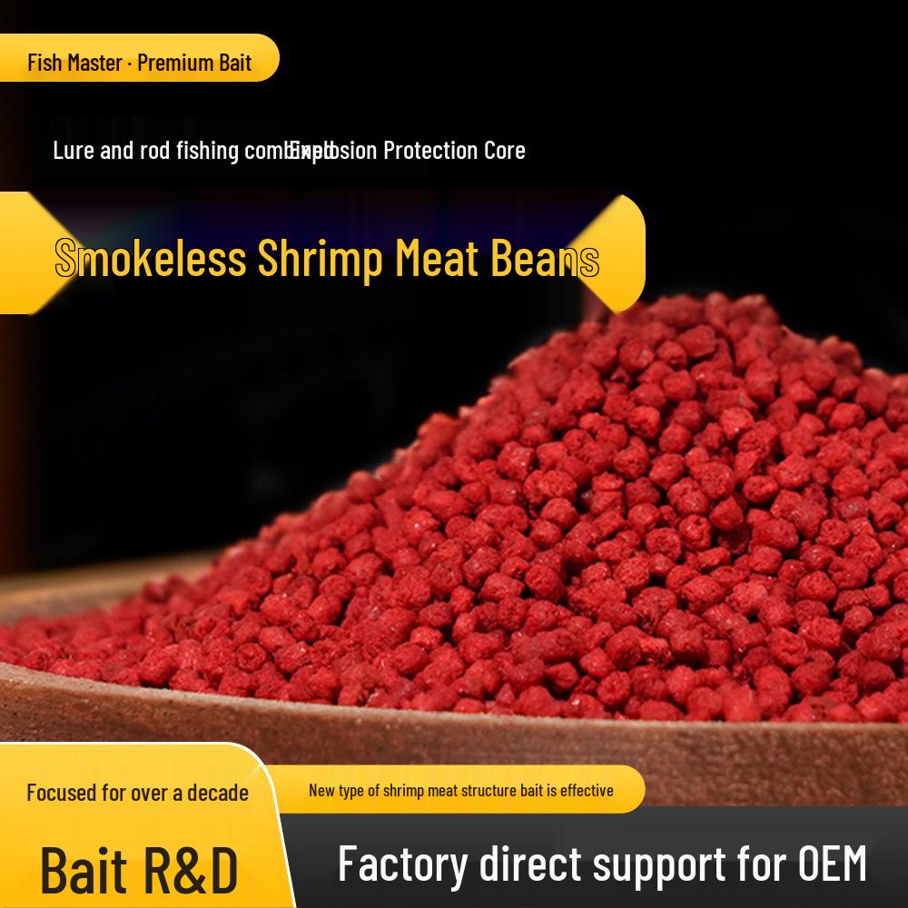 Mochi Shrimp Meat Bean Slow-Sinking Bait Pellets for Carp and Crucian Carp