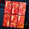 6pcs Rectangular Chinese New Year Red Envelope Hot Stamping Red Packet Household HongBao  2025