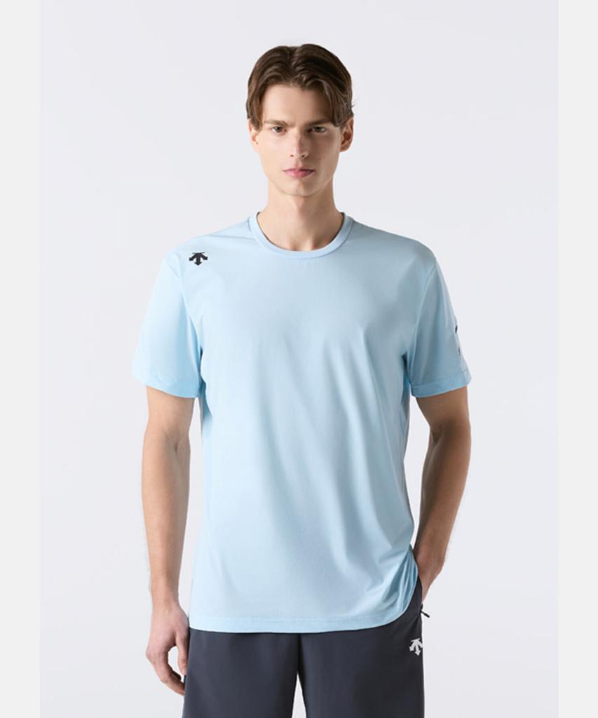 DESCENTE Training Cooling Tricot Short Sleeve T-Shirt Blue Sr211Tts41 (A Type)