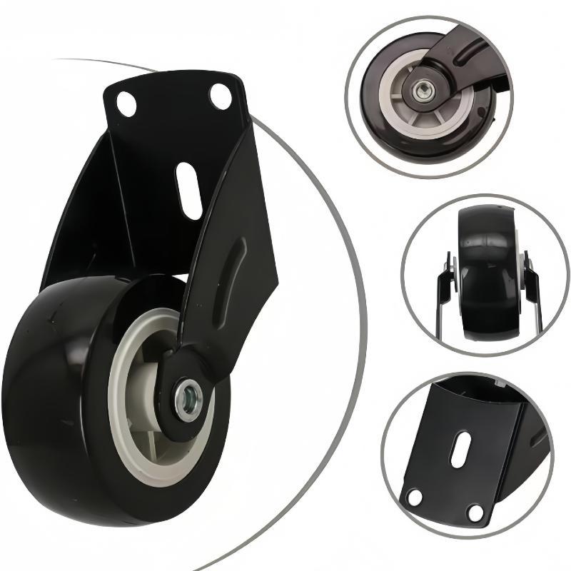 Furniture Moving Casters Rubber Swivel Quiet Wheels 360 Degree Rotation Heavy Duty for Sofa Bed Home Office Use