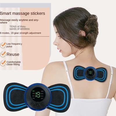Servikal Nabız Masaj Pedi EMS Taşınabilir Elektroterapi Mini Masaj Aleti Omuz ve Boyun Akıllı Elektrikli Boyun Masaj Aleti