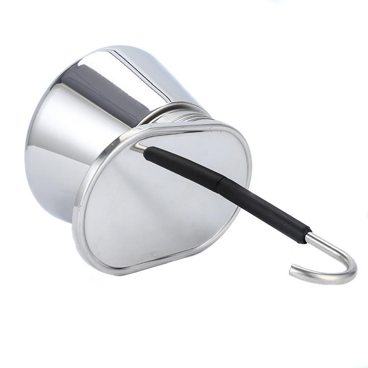 Tragbarer Edelstahl Moka Topf Italienischer Espresso DIY Röhren Kaffeekocher Outdoor Camping Kaffeeausrüstung Set