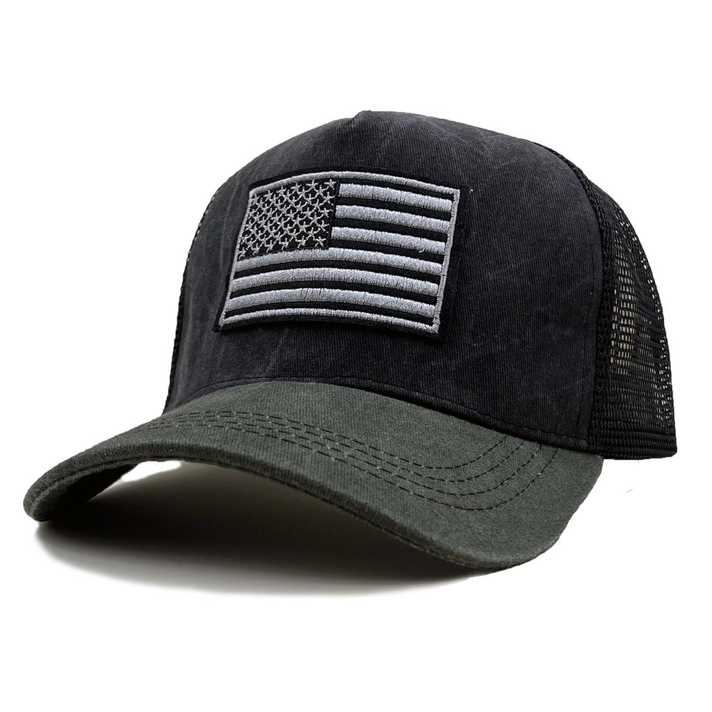 Hut Herren Sommer Amerikanische Flagge Kappe Sonnenschutz Sonnenhut Outdoor Sport Bergsteigen Baseballkappe