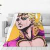 Anime JOJO HD ART Blankets Soft Warm Flannel Throw Blanket Cover for Bed Living room Picnic Travel Home Sofa