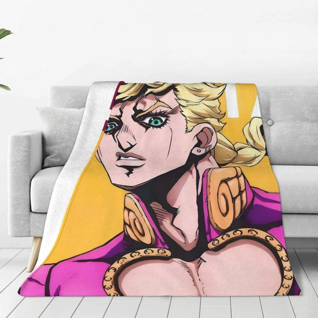 Anime JOJO HD ART Blankets Soft Warm Flannel Throw Blanket Cover for Bed Living room Picnic Travel Home Sofa