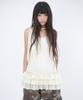Isjabaibeu Dot Chiffon Frill Dress
