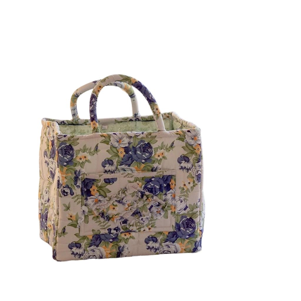 Large Home Fabric Miscellaneous Storage Basket, Korean Style Portable Underwear Organizing Frame Storage Basket