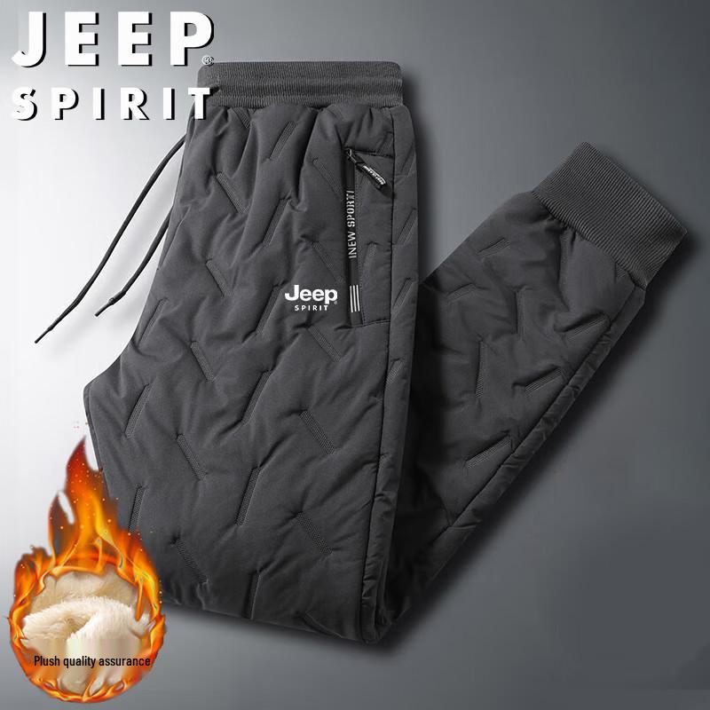 

JEEP SPIRIT Men s Lamb Wool Lined Winter Casual Pants 4XL