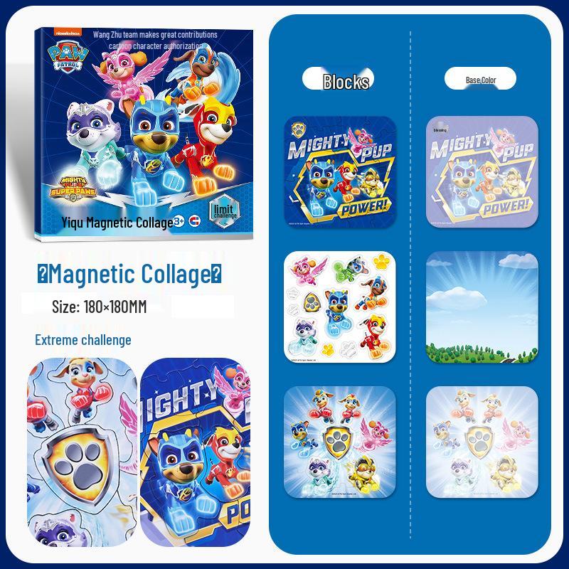 PAW Patrol Magnetic Tile Stickers - Educational Toys for Kids Ages 3-6