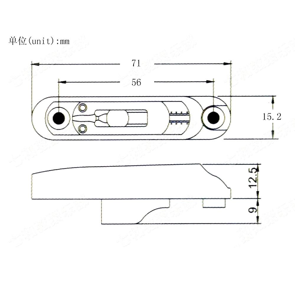 5 Pcs Guitar Bridge Sadlles Single Individual Bridge Saddles Tailpiece Set for 5 String Electric Guitar Parts