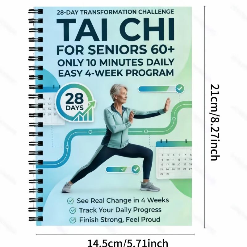 28 Days Transformation Challenge Tai Ji For Seniors Only 10 Minutes Daily Tai Ji Walking Easy 4-Week Program Book