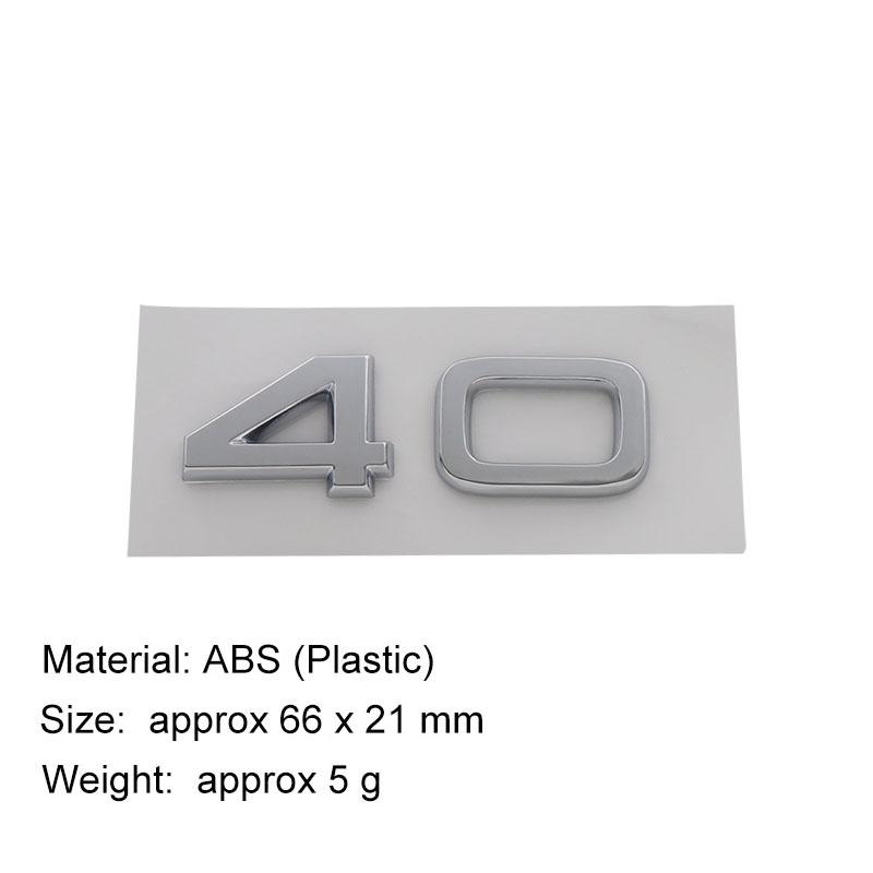 Adesivo Logo 3D 30 35 40 45 50 55 TFSI Emblema Paraurti Posteriore Auto Bagagliaio Posteriore Accessori