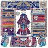 90CM Manual Hand Rolled Twill Silk Scarf Women Palace Guards Square Scarves Echarpes Foulards Femme Wrap Bandana Hijab