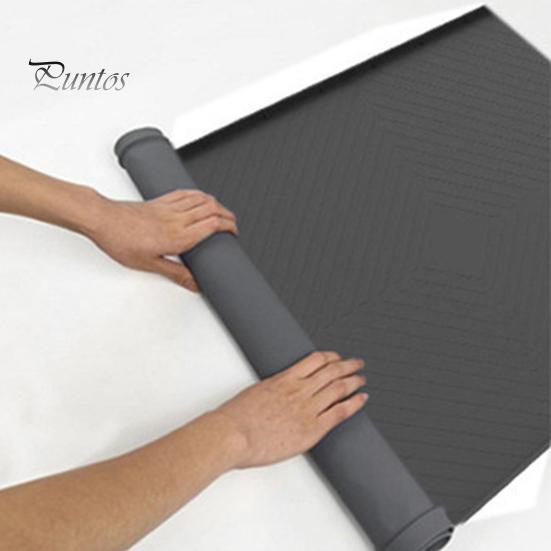 Silicone Sink Mat Waterproof Sink Liner Cabinet Protector Organizer Drip Tray Oil-Proof Easy To Clean Multi-Functional Kitchen Shelf Liner