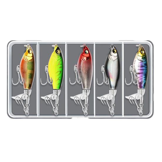 5Pcs 9.2CM/12G Topwater Fishing Lure with Rotating Propeller Long Casting Floating Splashing Artificial Bait Freshwater Saltwater Trout
