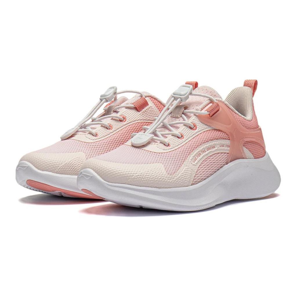 Li Ning Comfortable Non-Slip Durable Kids Running Shoes Kids Running Shoes Pink YKNU026-2
