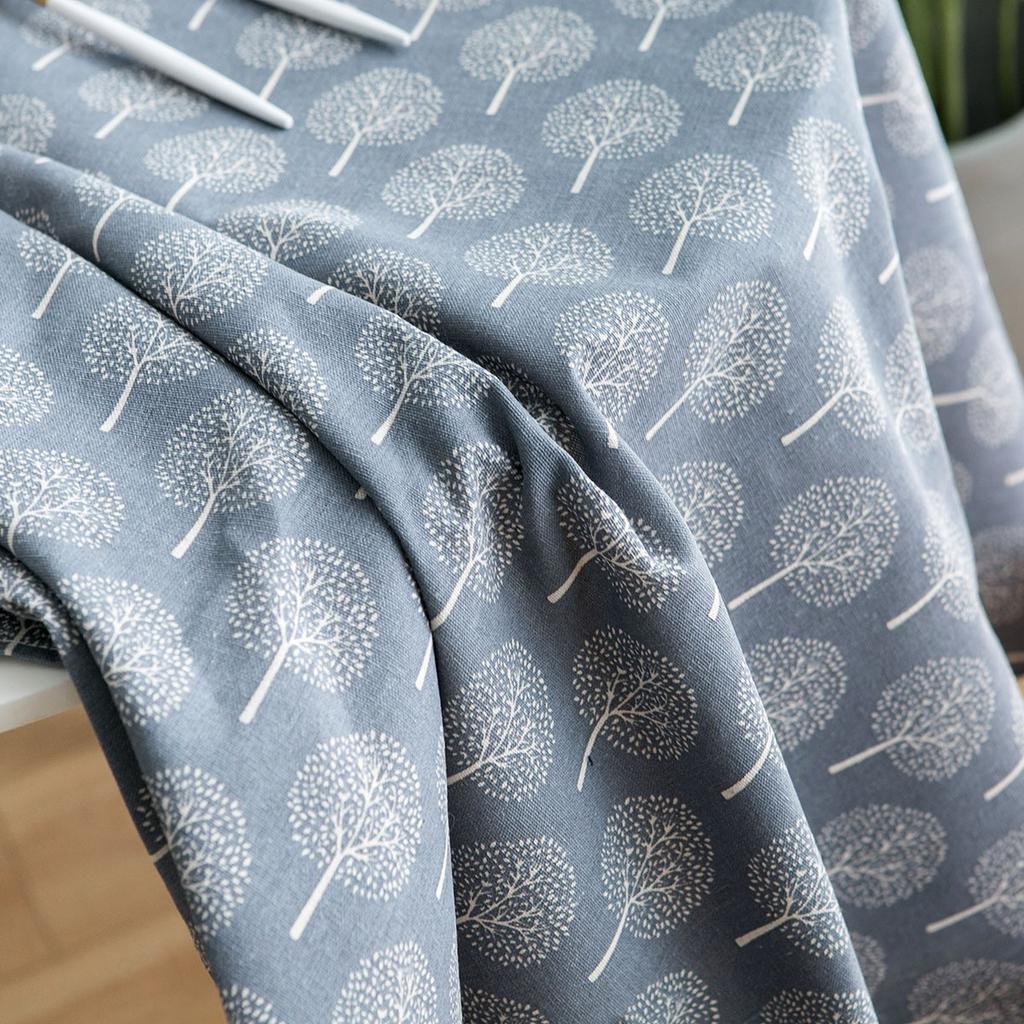 Black Small Tree Tablecloth Small Round Table Printed Tablecloth Round  Suitable for Holiday Dining Rooms, Living Rooms, Family Gatherings