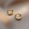 Simple Fashion Gold Color Hoop Earrings for Women Elegant Sexy Retro Design Wedding Jewelry Gifts