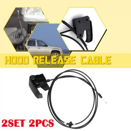 2X Ручка троса открытия замка капота Для Cadillac Escalade Chevy Tahoe 2007-2014 A