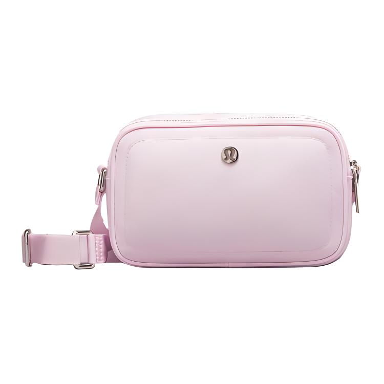 

Lululemon 2L Fashion Minimalist Zipper Closure Waterproof Fabric Shoulder Crossbody Bag Women bags Pink LW9FE1S Pink