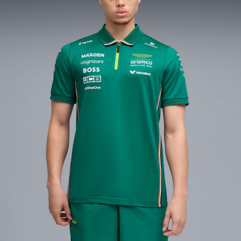 Puma X Aston Martin Aramco F1 Polo Shirt Men Tops 713695-01