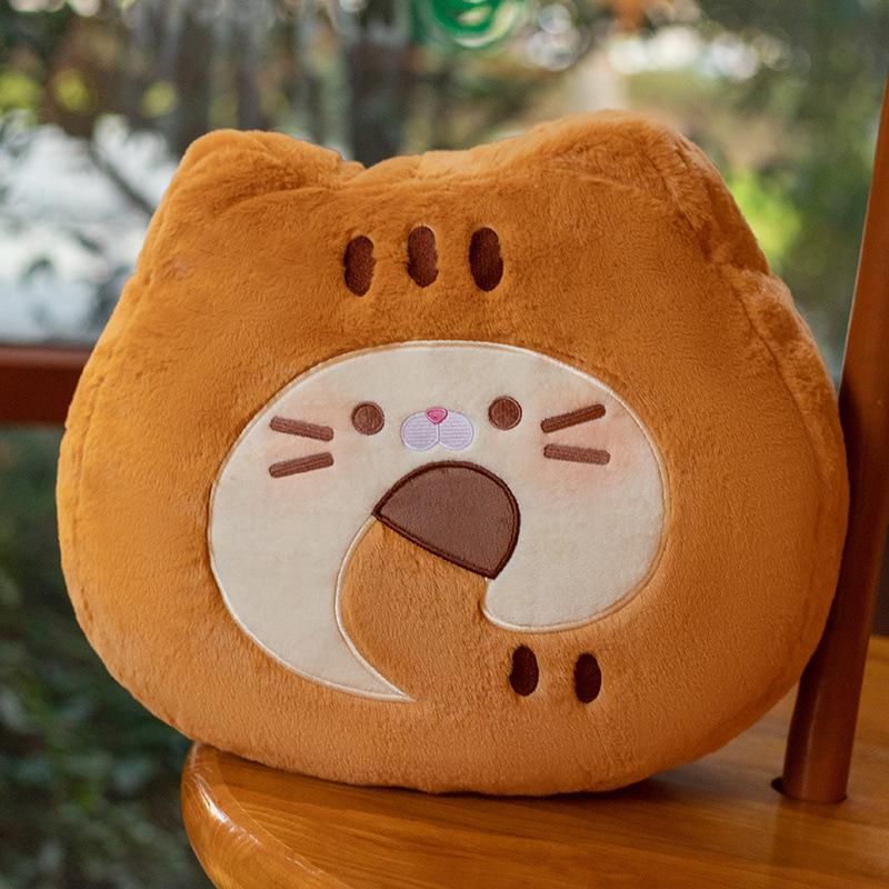 Calico Meow Cookie Plush Doll Pillow - Cute Cat Roll Plush Toy Gift