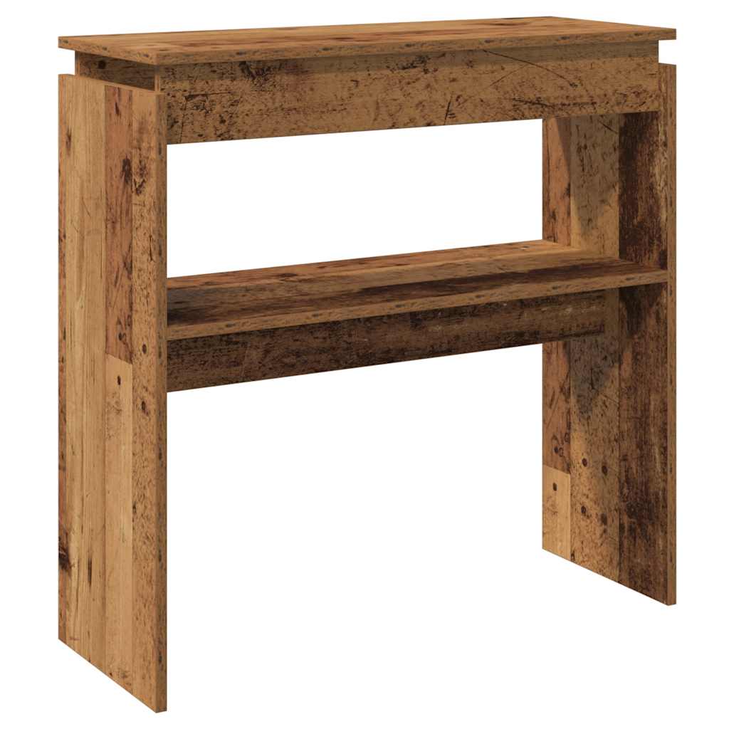 Console Table with Rustic Wood Look 80 x 30 x 80 cm Engineered Wood