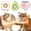 Weicher Toast Avocado-förmiger Baumwoll-Haustier-Elisabethanischer Kragen Katze Welpe Haustier-Kegel Postoperativer Schutzkragen Halsring für Haustiere