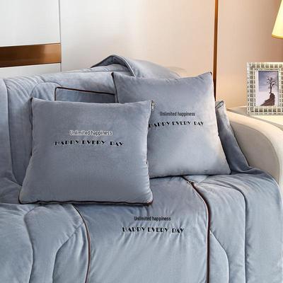 Winter-Fleece-gefüttertes Dual-Use-Kissen & Decke für Sofa, Nachttisch oder Büro