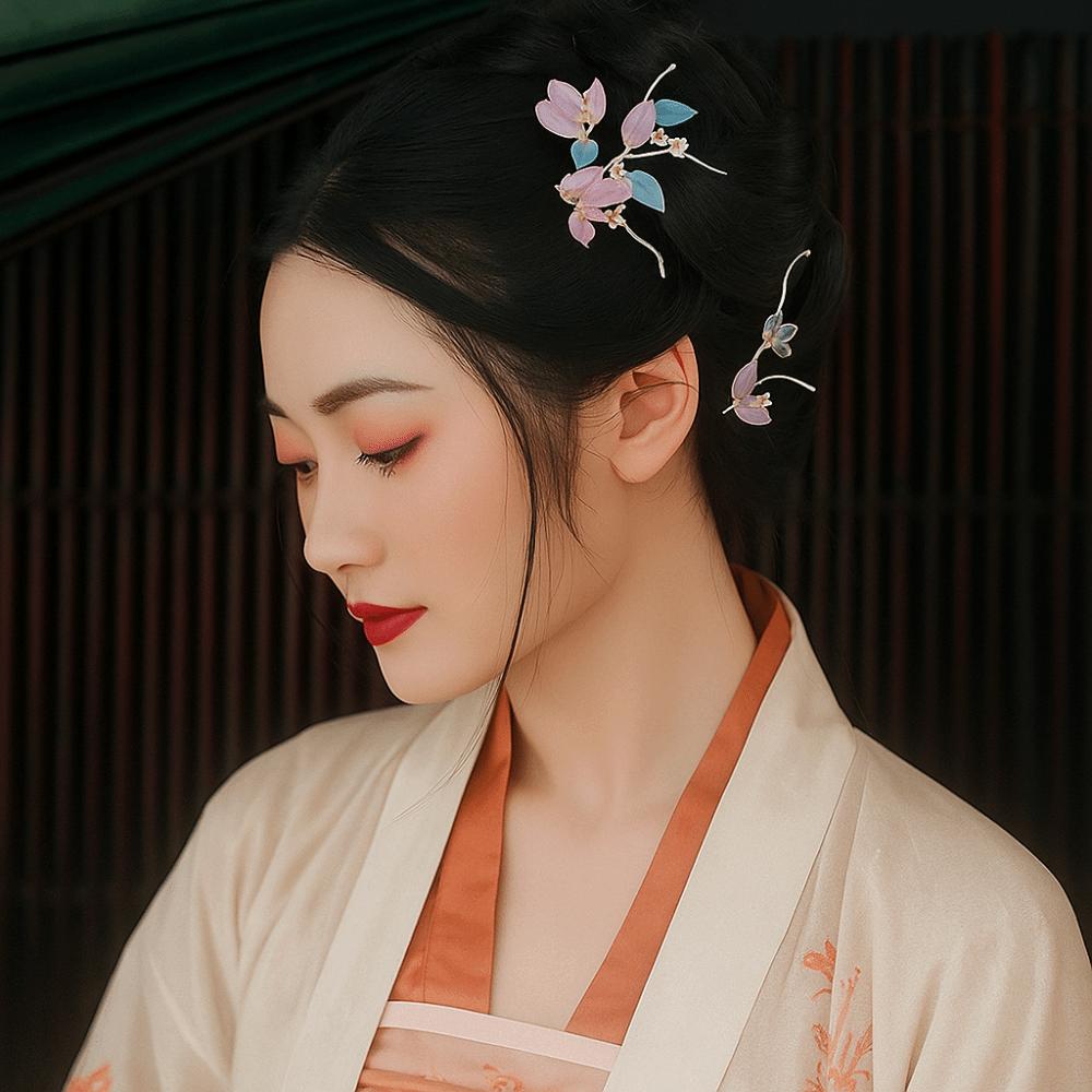 Pearl Chinese Style Hairpin Set Ancient Style Flower Hair Comb Hanfu Hair Stick Hair Accessories