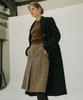 Otte French Check Wool Sk_Brown