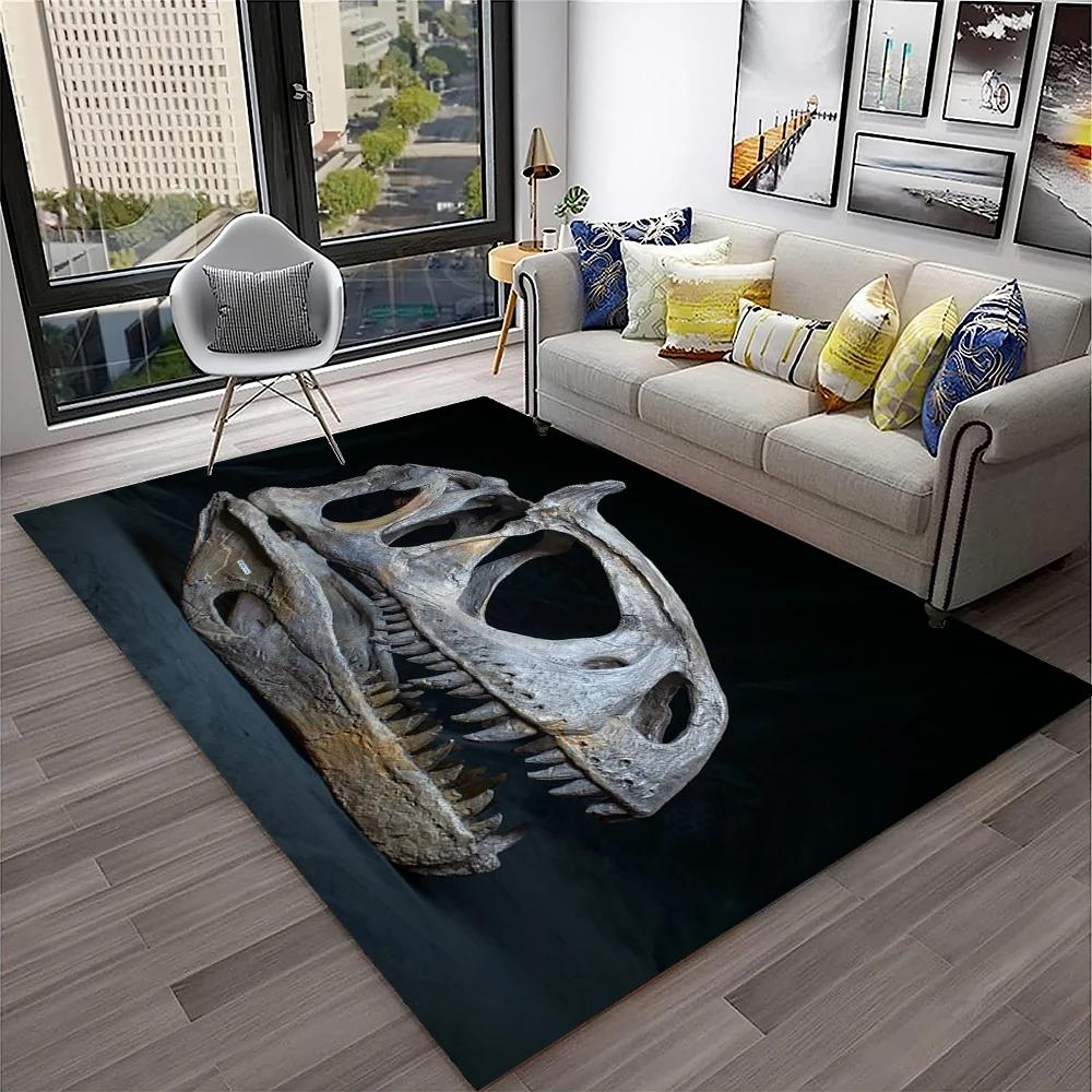 3D Dinosaur Animal Fossil Series Carpet HD Rug for Home Living Room Bedroom Sofa Doormat Decor,kids Area Rug Non-slip Floor Mat