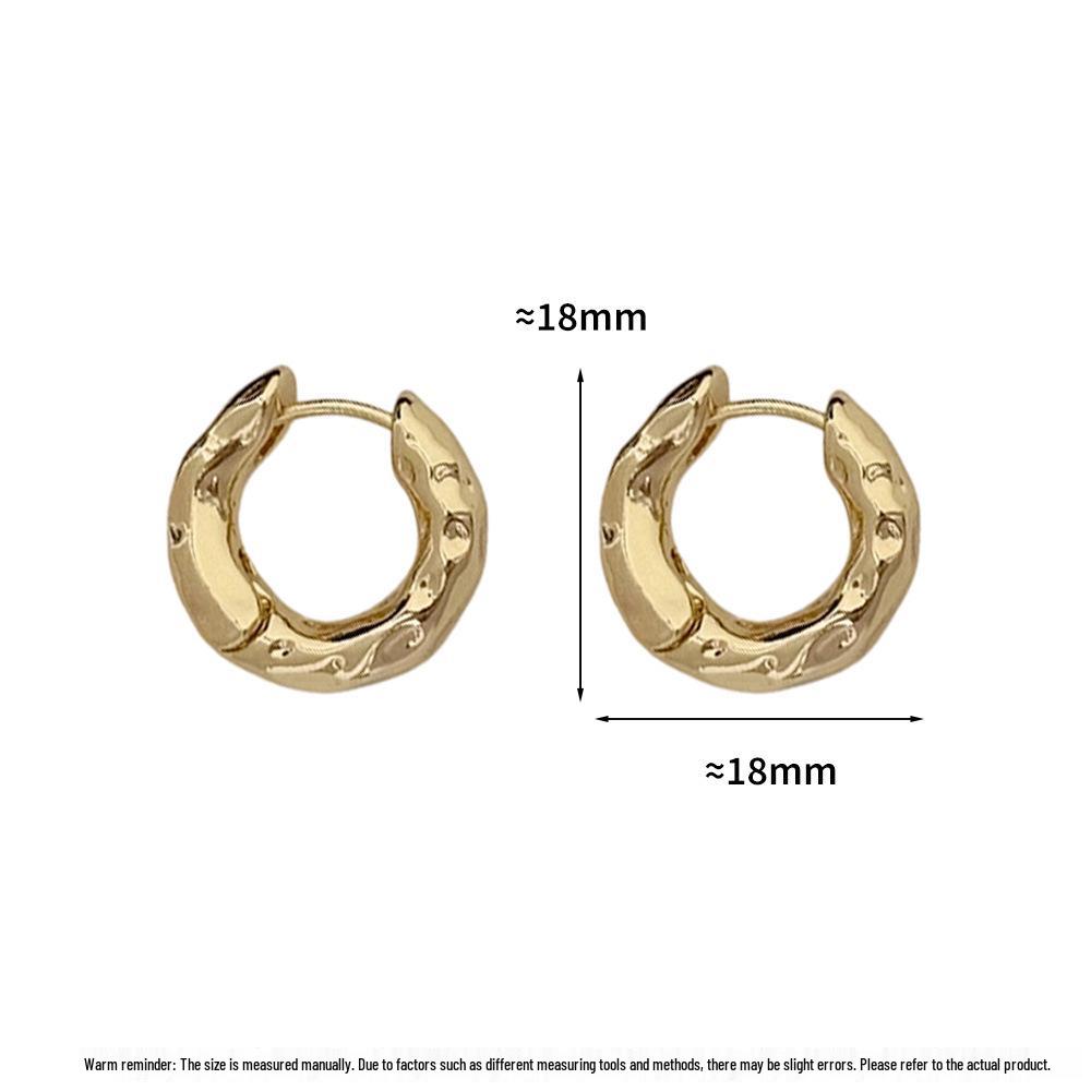 Exquisite European and American Style Hoop Earrings - Light Luxury, Super Shiny, Simple, and Stylish.