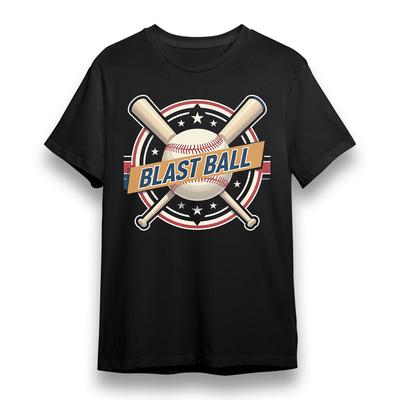 Men's Plus Size T-shirt With Dynamite Slugger Unisex Black 100% Cotton Tee