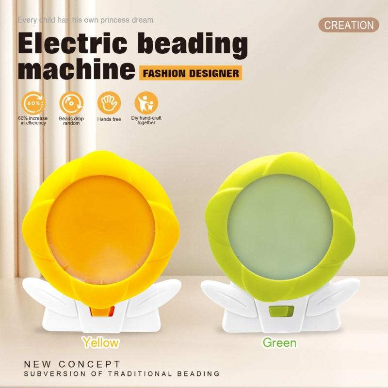 Clay Bead Spinner Electric Bead Spinner Set for Jewelry Bracelets Necklaces Waist Crafts Making USB Bead Spinner